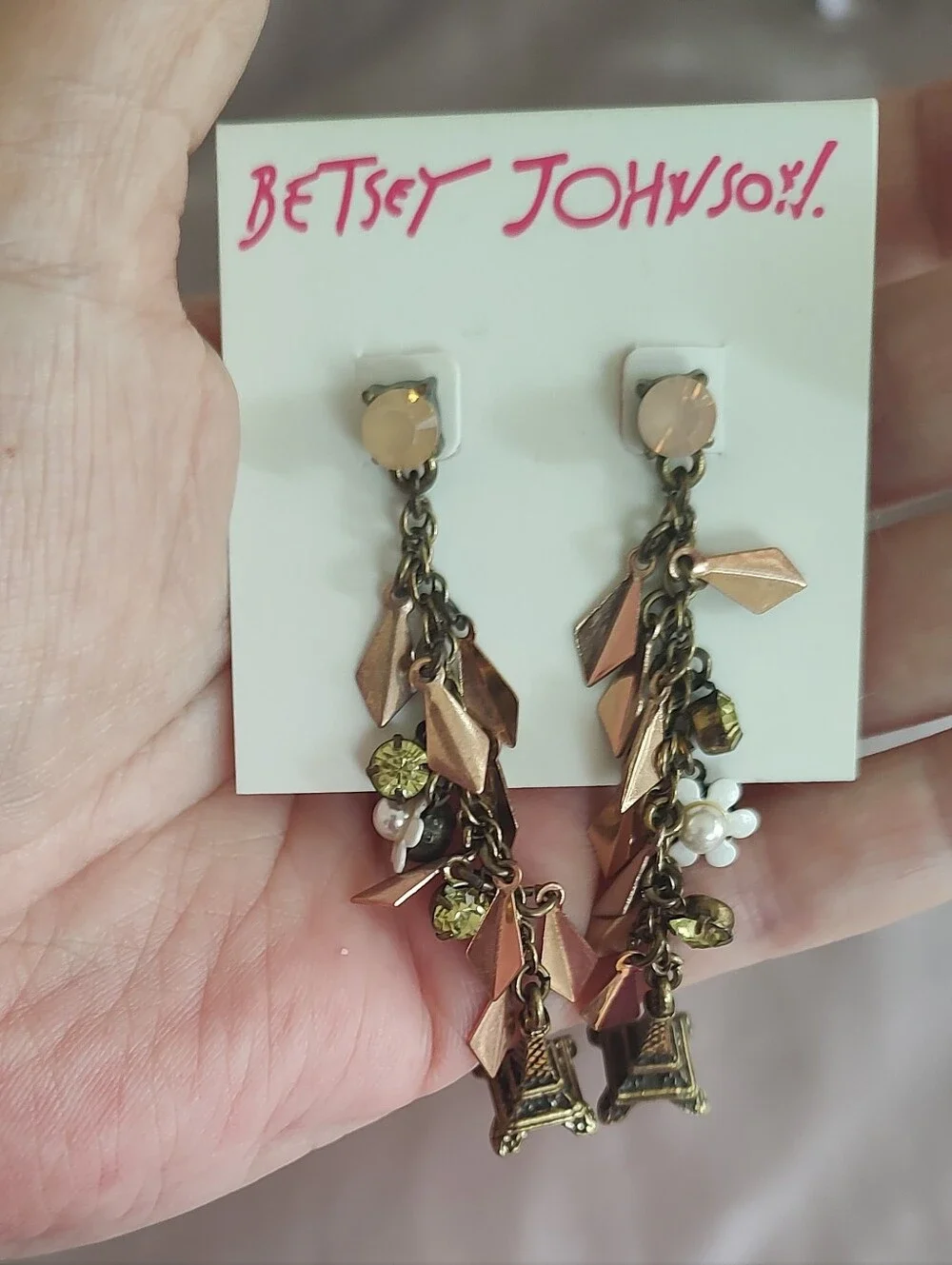 Betsey Johnson Wanderlust Earrings - Picture 2 of 4